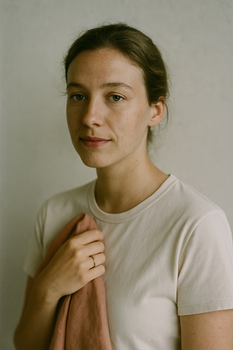 Editorial portrait of a Light Spring subject in soft natural daylight